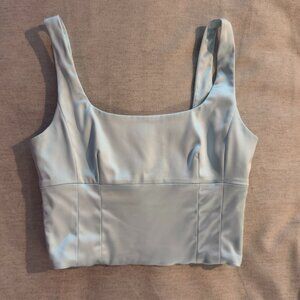 Wilfred Icy Blue Shine Bustier (Size Small) - By Aritzia